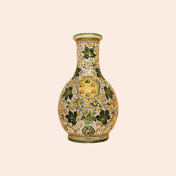 80 - Long-necked Jar cm 80 H Cafaggiolo colori